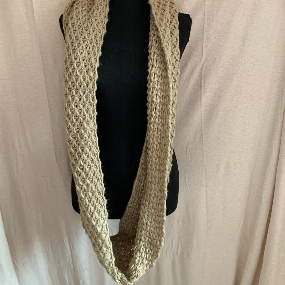 Tan stitch scarf
